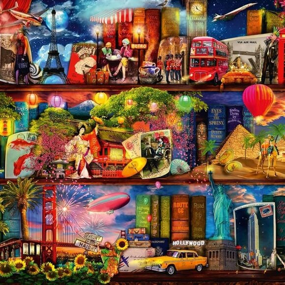 New sealed Ravensburger 2000pcs Puzzle-World of Books| Adult Puzzles - Picture 9 of 15